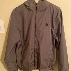 Grey Polo Windbreaker (Size: Small)